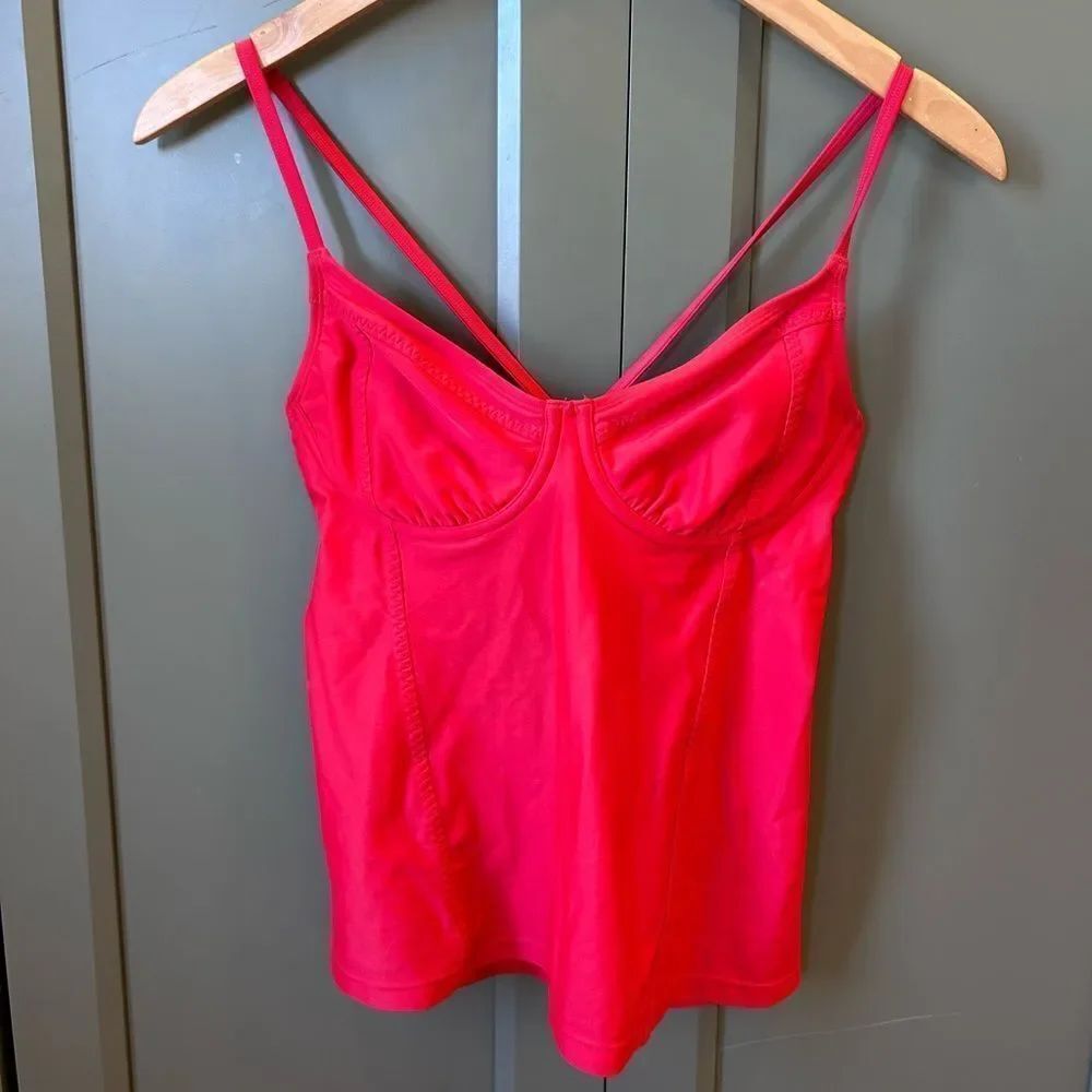 Athleta Red Kaimana Tankini Top